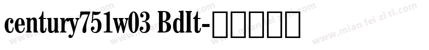 century751w03 BdIt字体转换